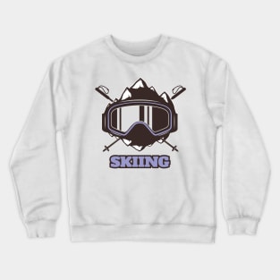 Cool Ski Helmet Crewneck Sweatshirt